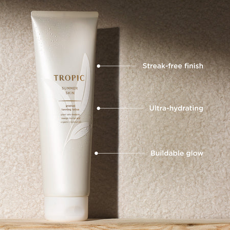 The image features a tube of Tropic